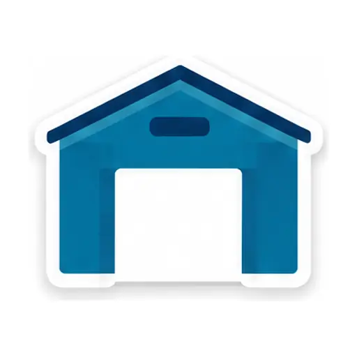 Schematic: 1-car garage